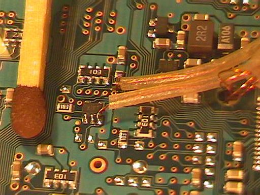 Lötstelle Transistor
